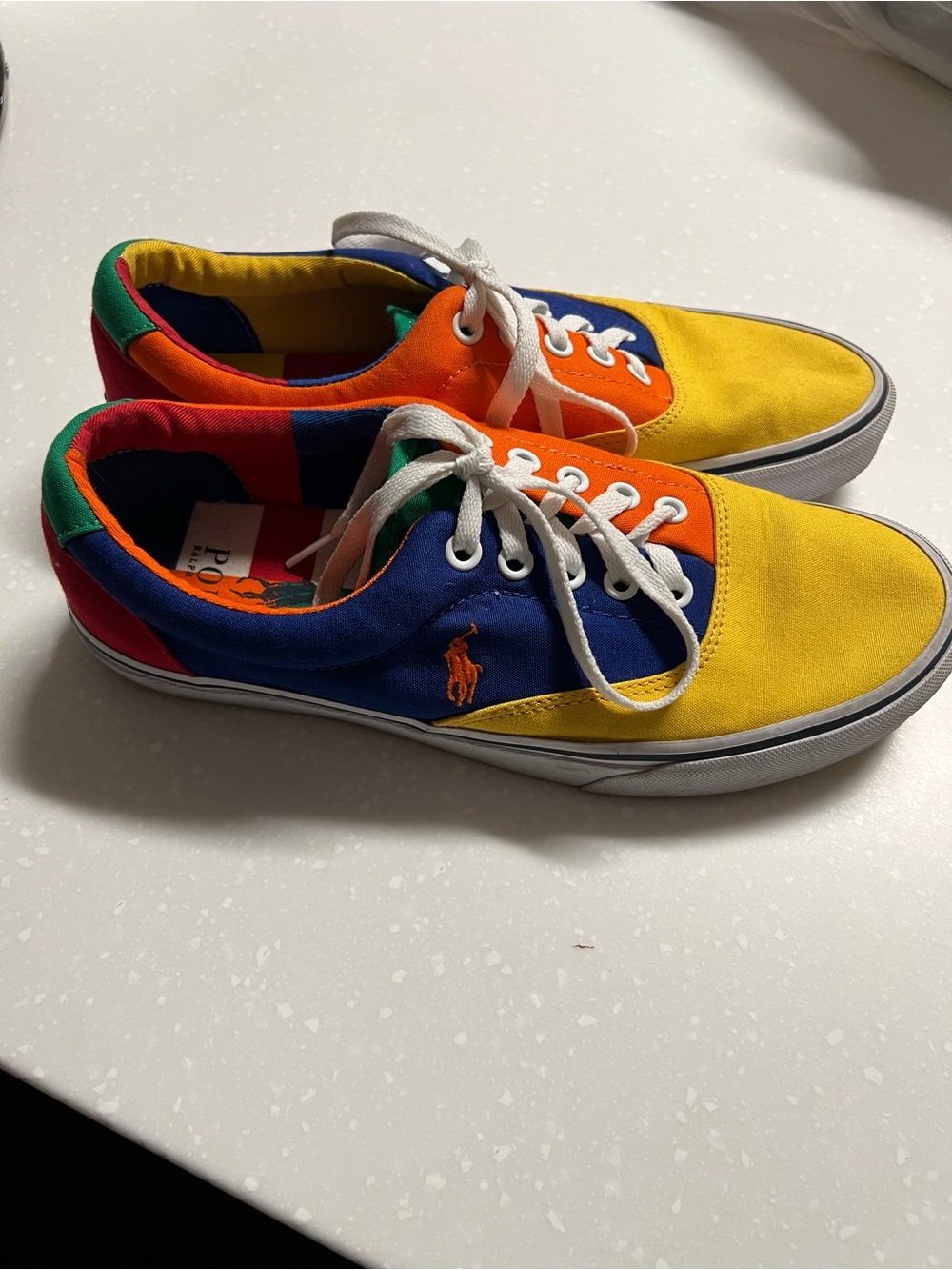 Polo by Ralph Lauren Multicolor Canvas Low-Top Sneakers